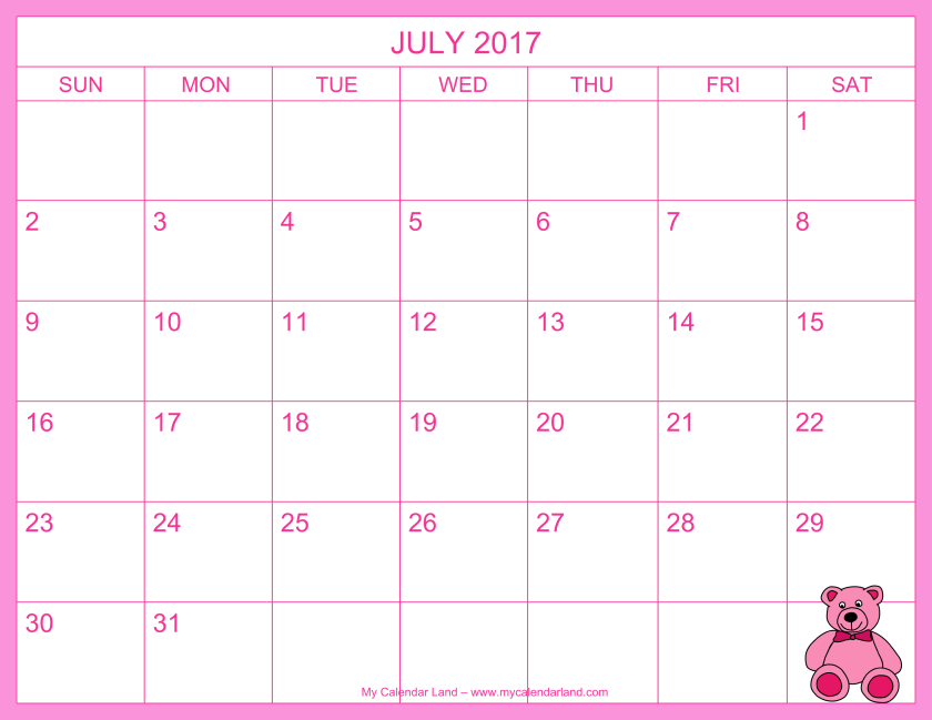 printable-childrens-calendar-2017-july